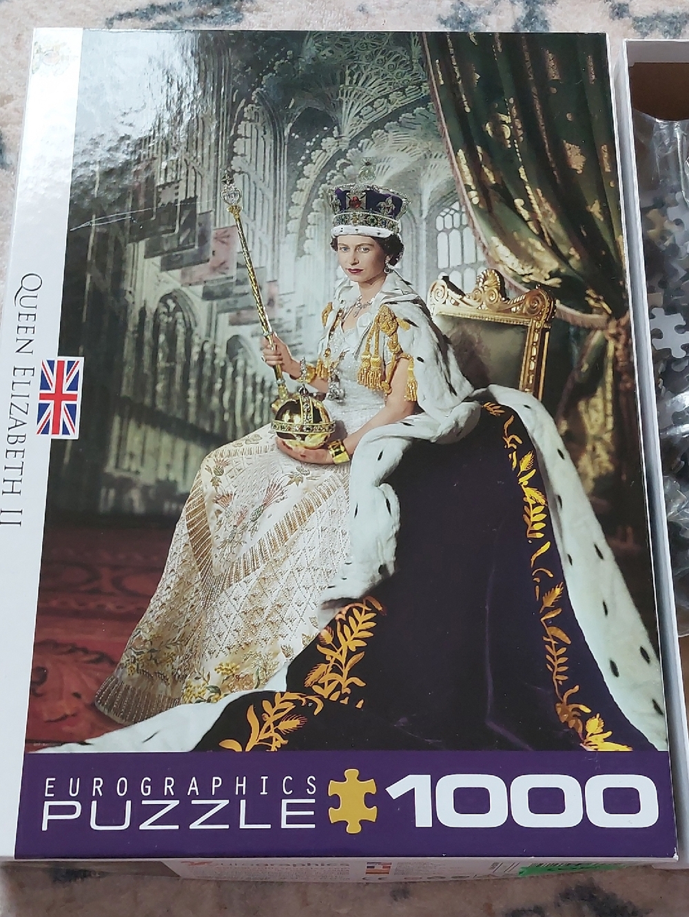 1000pc Puzzle Queen Elizabeth II Complete Eurographics
